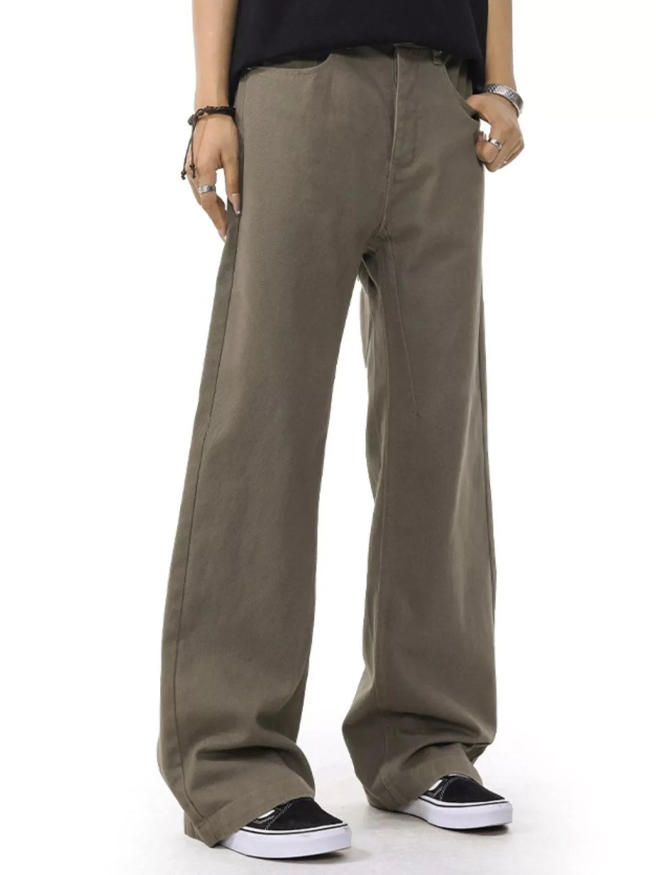 Men's Wide Leg Casual Pants