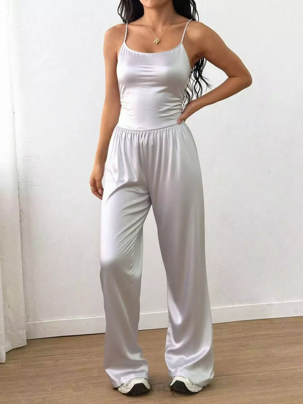 Wide Leg Cami Jumpsuit