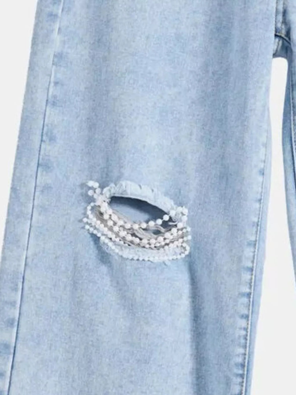 Distressed Wide Leg Jeans