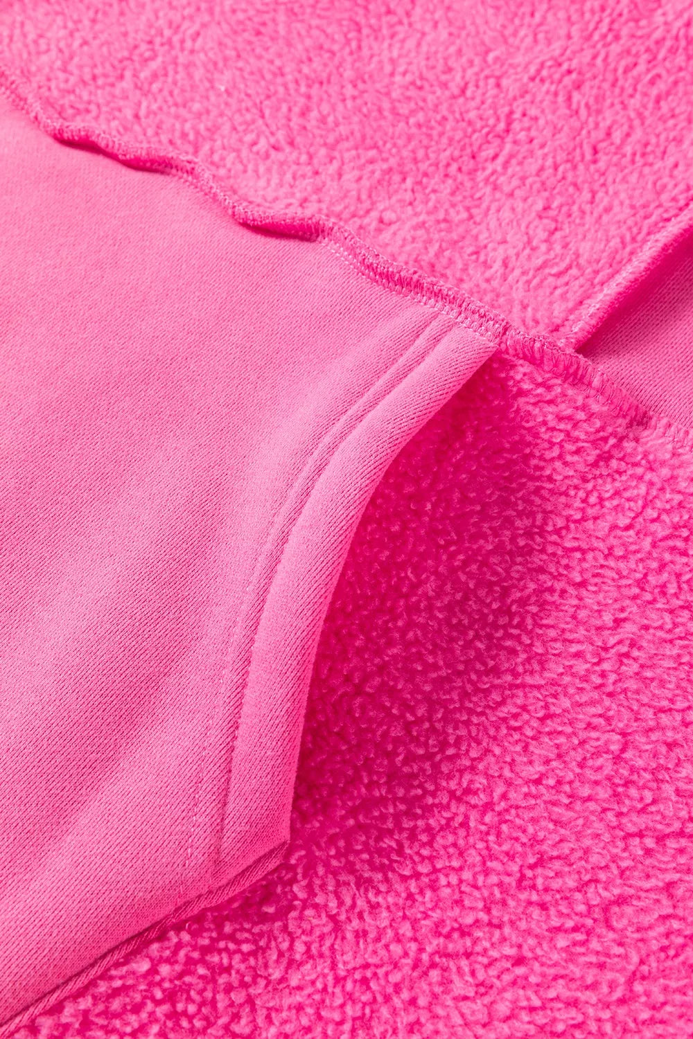 Sherpa Patchwork Long Sleeve Hoodie