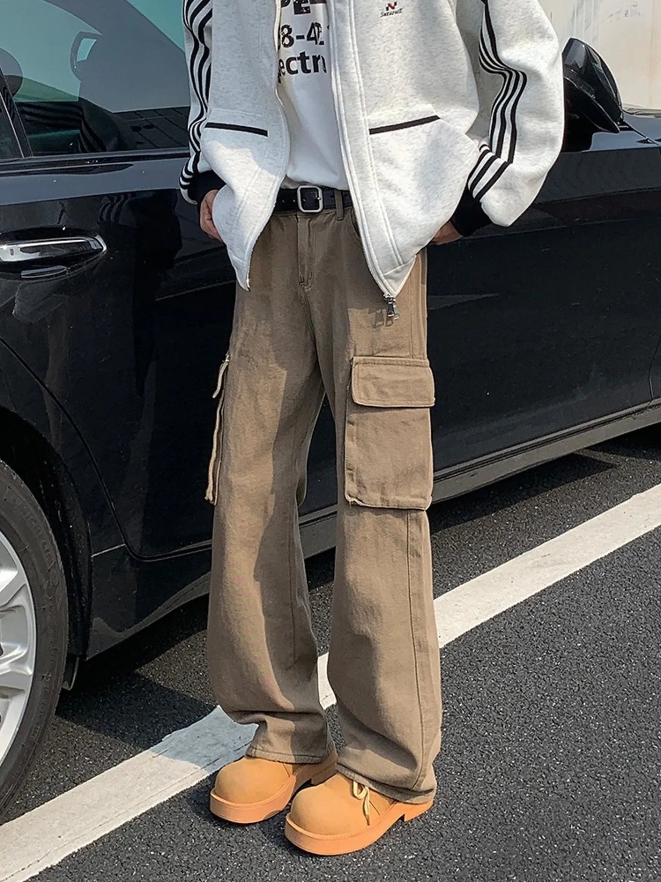 Men's Full Size Loose Fit Cargo Pants Plus Size