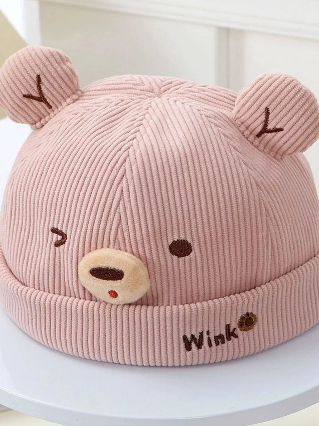 Children's Bear Ear Corduroy Hat