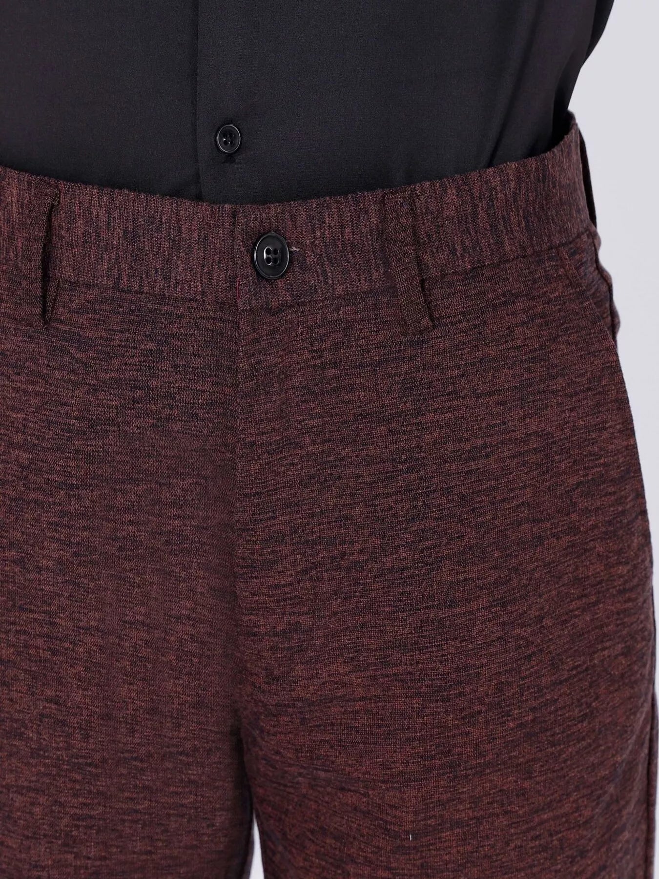 Men's Textured Slim-Fit Pants