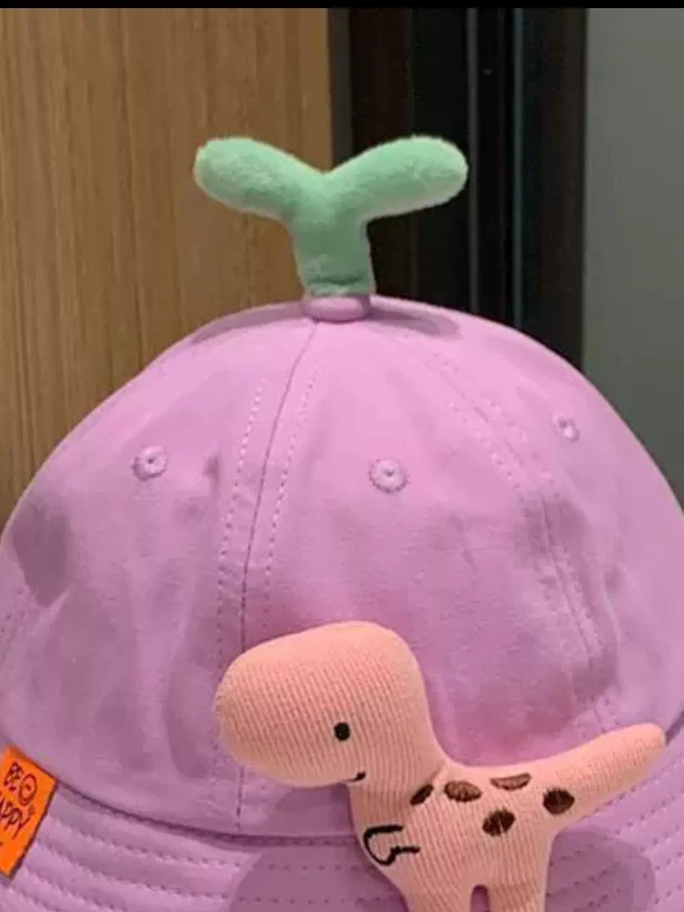 Children's Dinosaur & Sprout Decor Bucket Hat