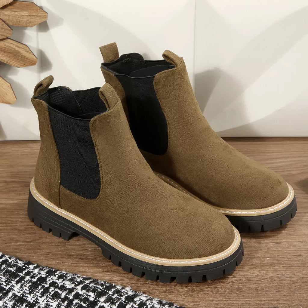 Round Toe Ankle Boots