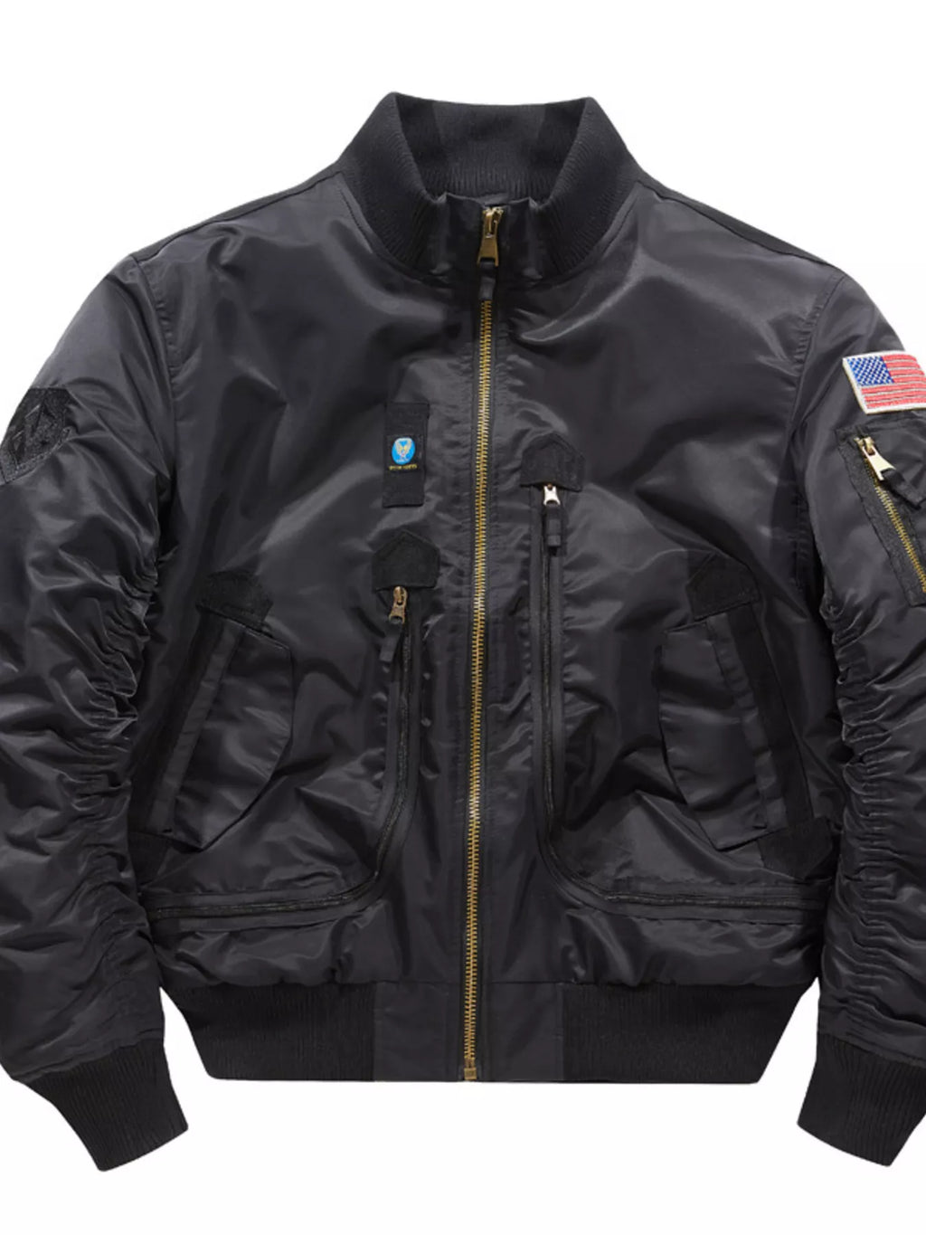 Men's Plus Size Zip Up Long Sleeve Jacket
