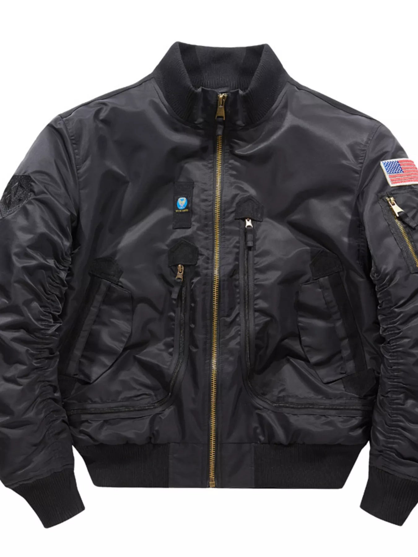 Men's Plus Size Zip Up Long Sleeve Jacket