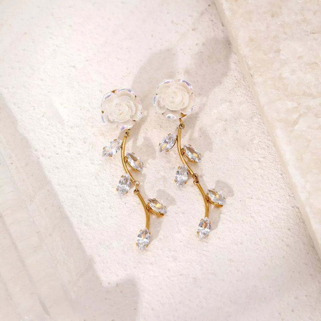 Flower Drop Earrings