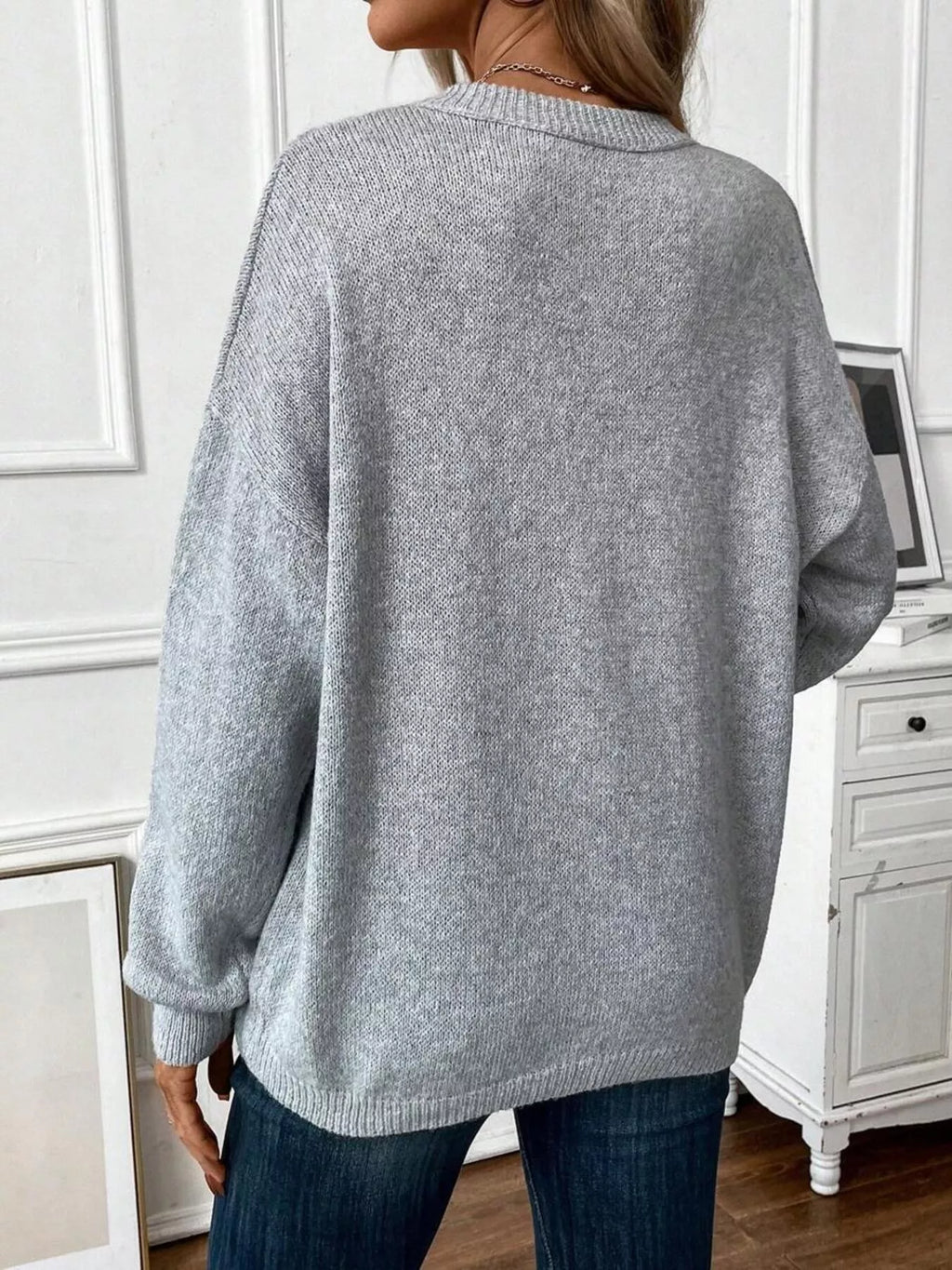 Loose-Fit Dropped Shoulder Sweater