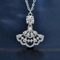 925 Sterling Silver Moissanite Pendant Necklace