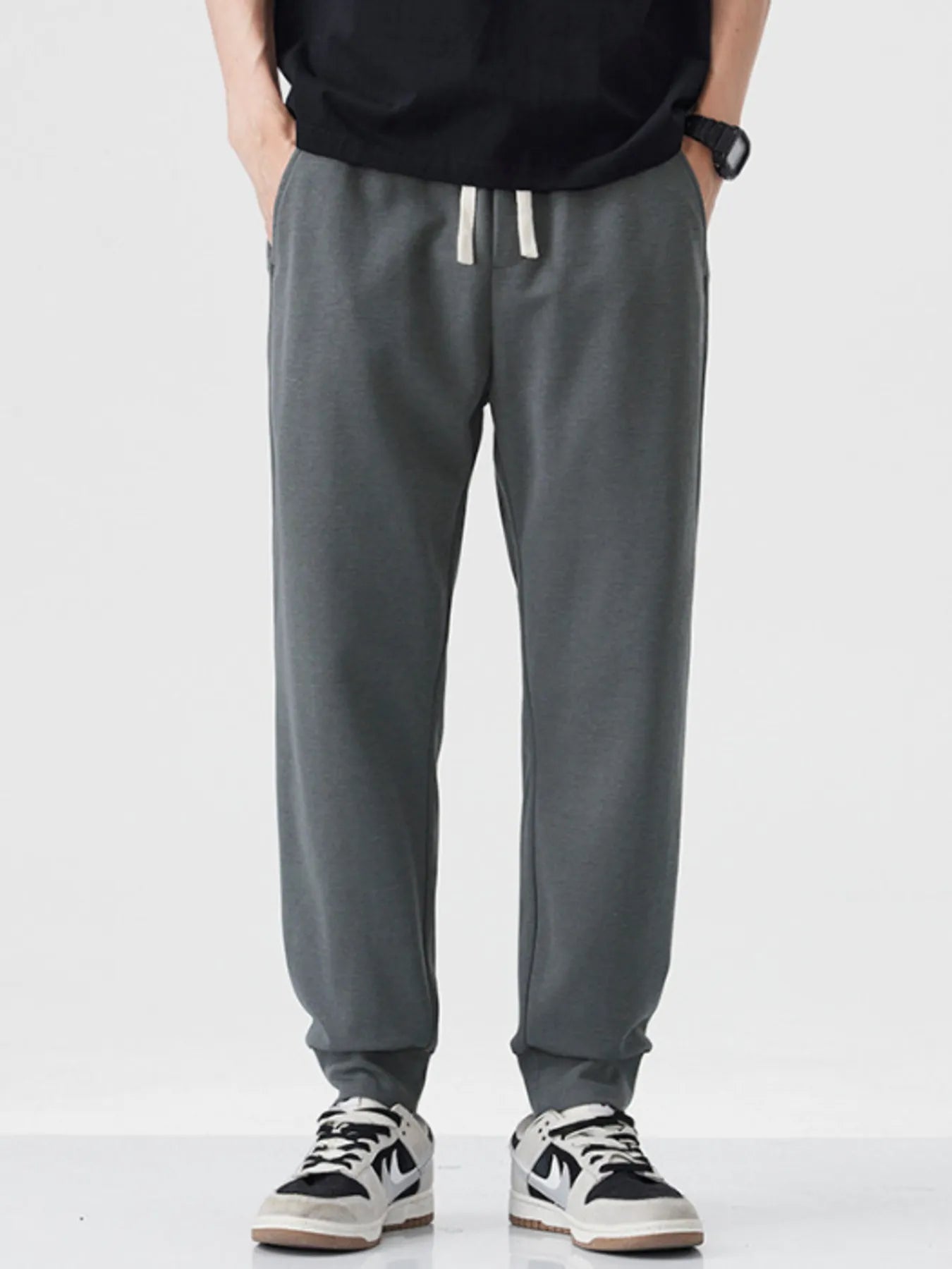 Men's Drawstring Joggers with Pockets