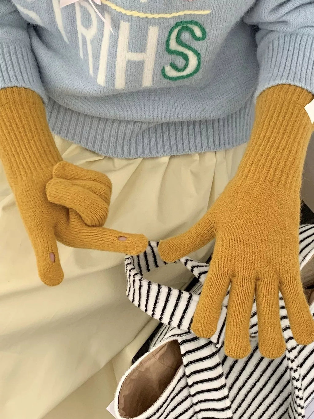 Warm Knitted Soft Gloves