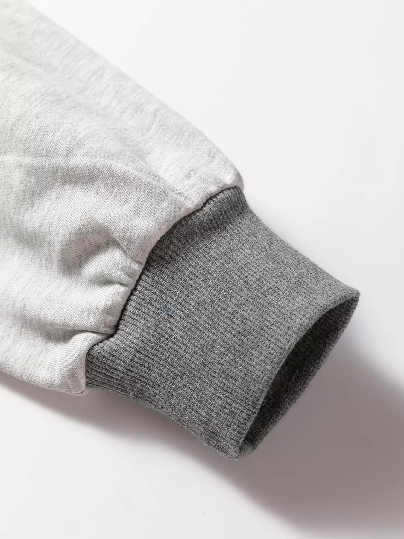 LOVE Graphic Exposed Seam Patchwork Uneven Hem Chic Sweatshirt