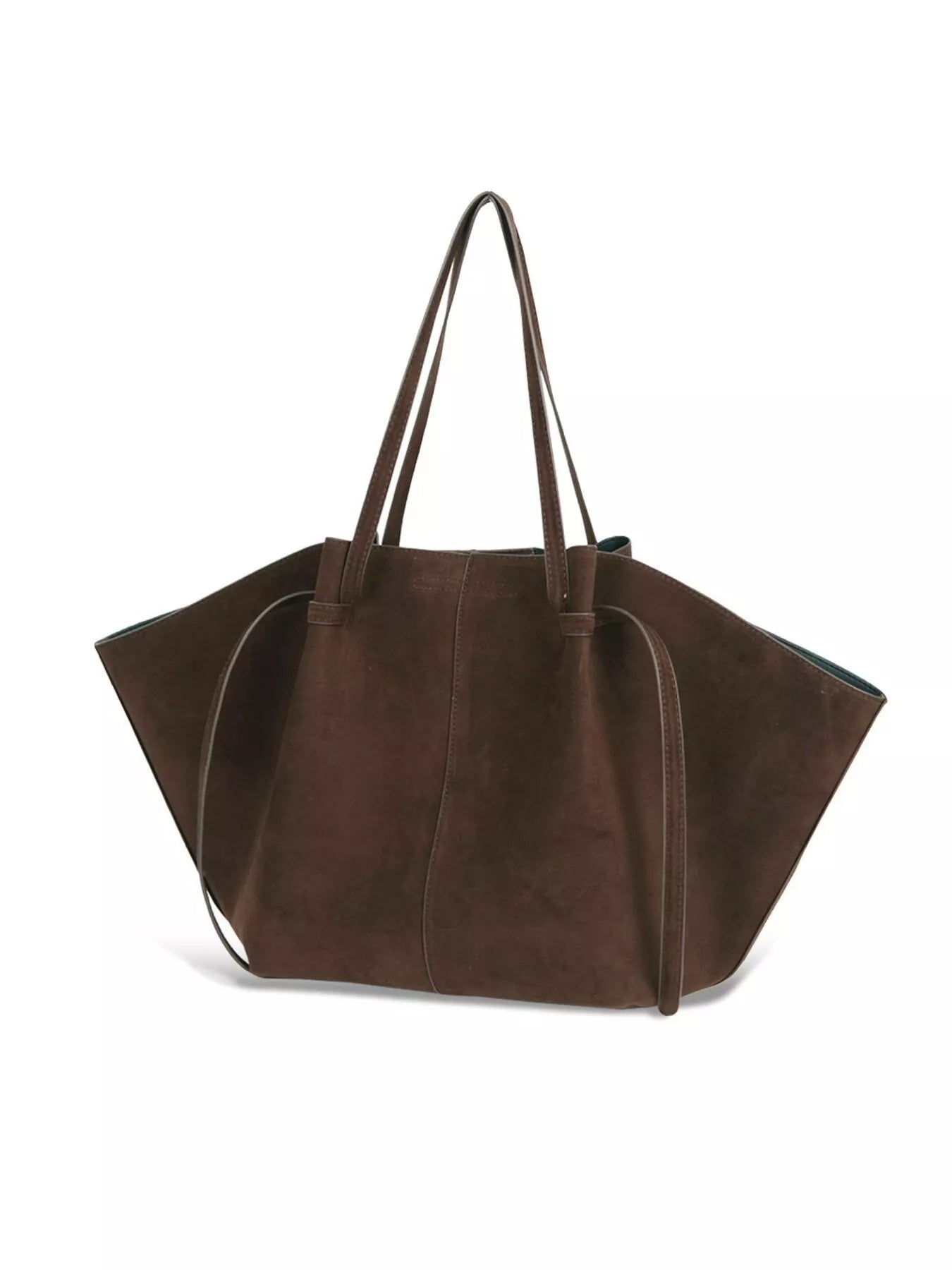 Solid Color Suede Tote Bag