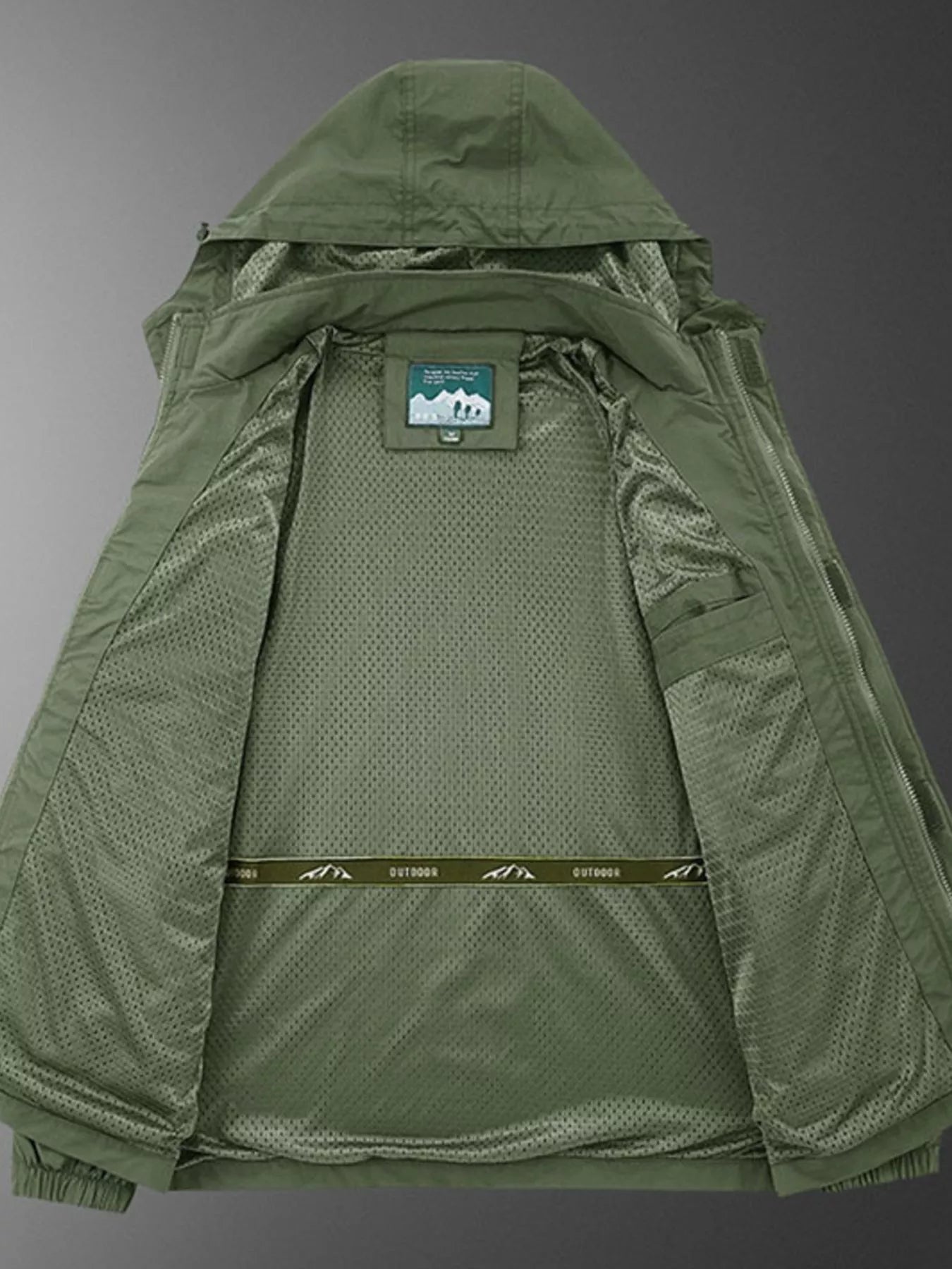 Men's Plus Size Casual Lightweight Hooded Jacket