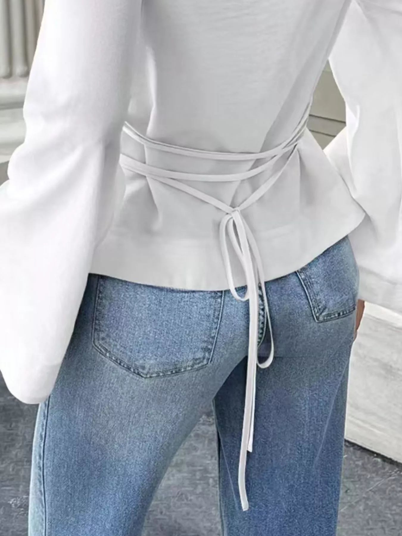 Tied Long Sleeve T-Shirt