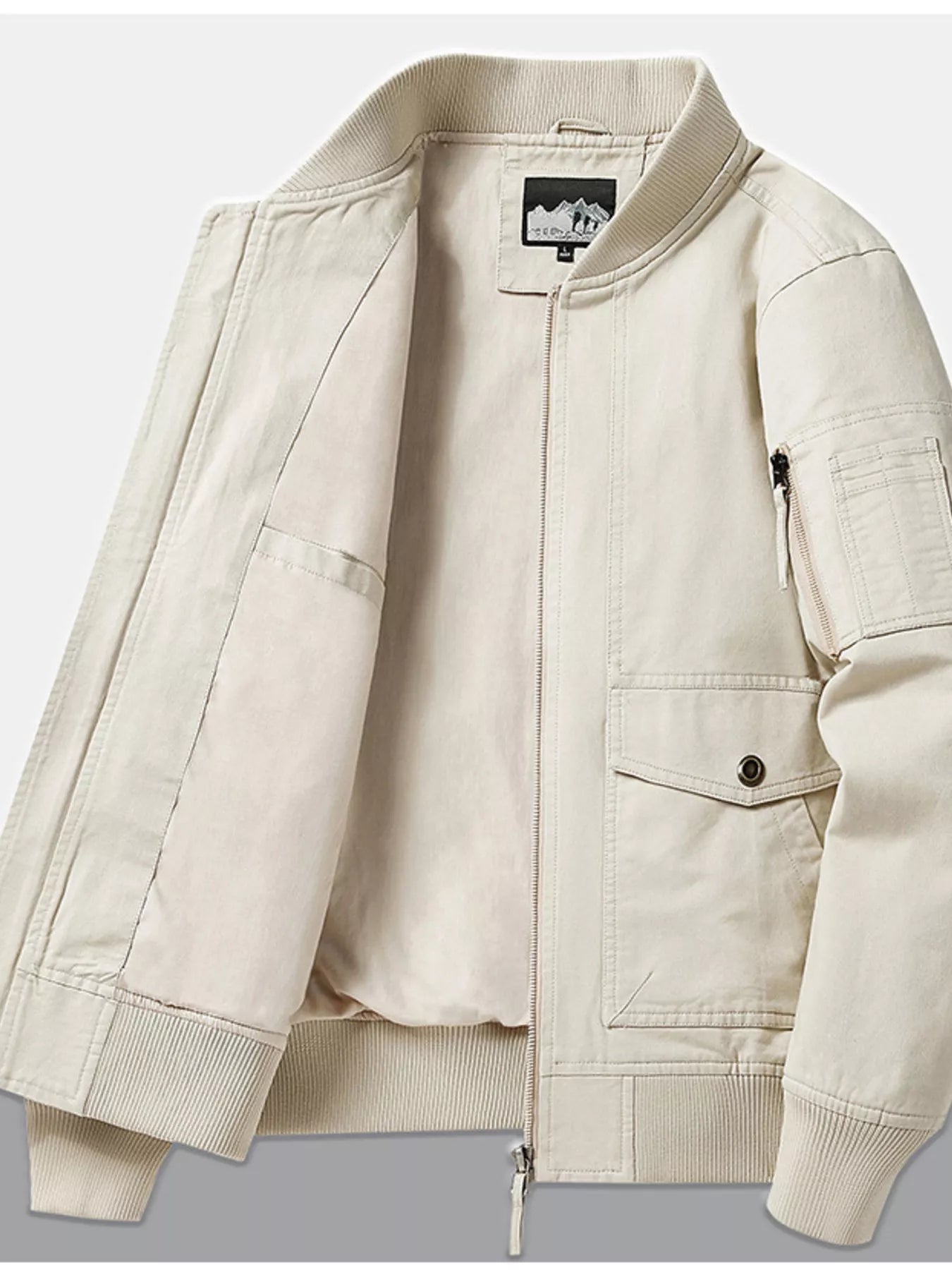 Men's Plus Size Casual Lightweight Bomber Jacket