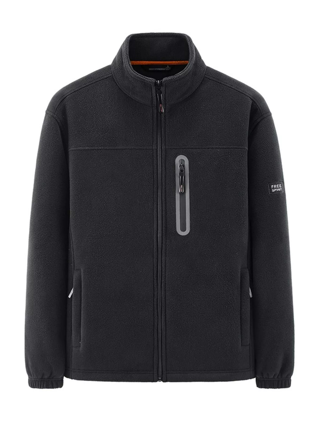 Men's Plus Size Warm Fleece Full-Zip Jacket