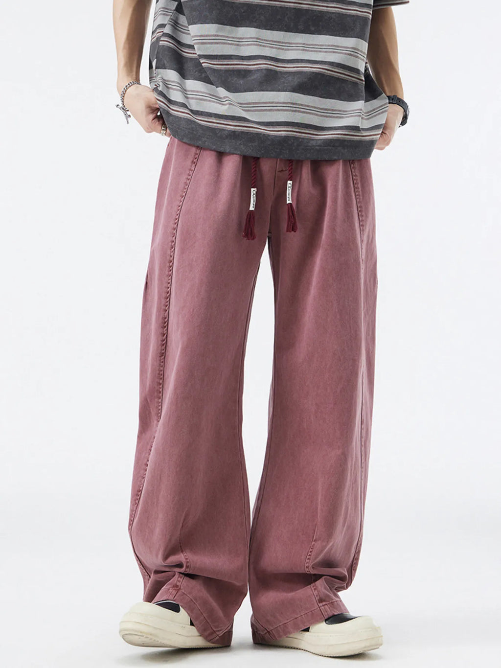 Men's Wash Wide Leg Pants