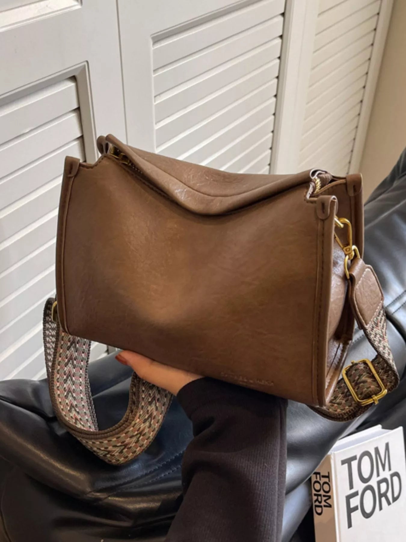 Wide Strap Crossbody Bag
