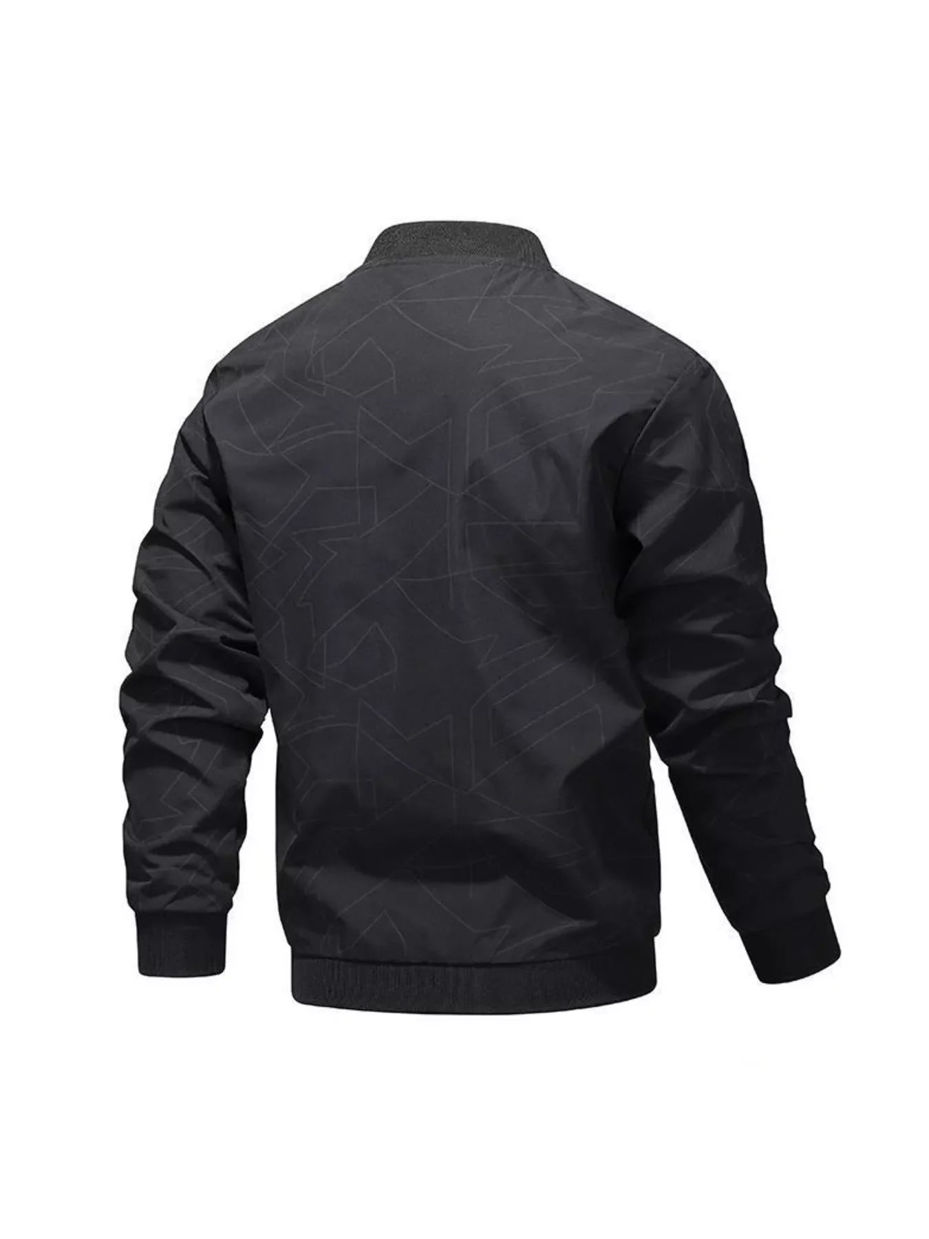 Men's Plus Size Zip Up Long Sleeve Jacket