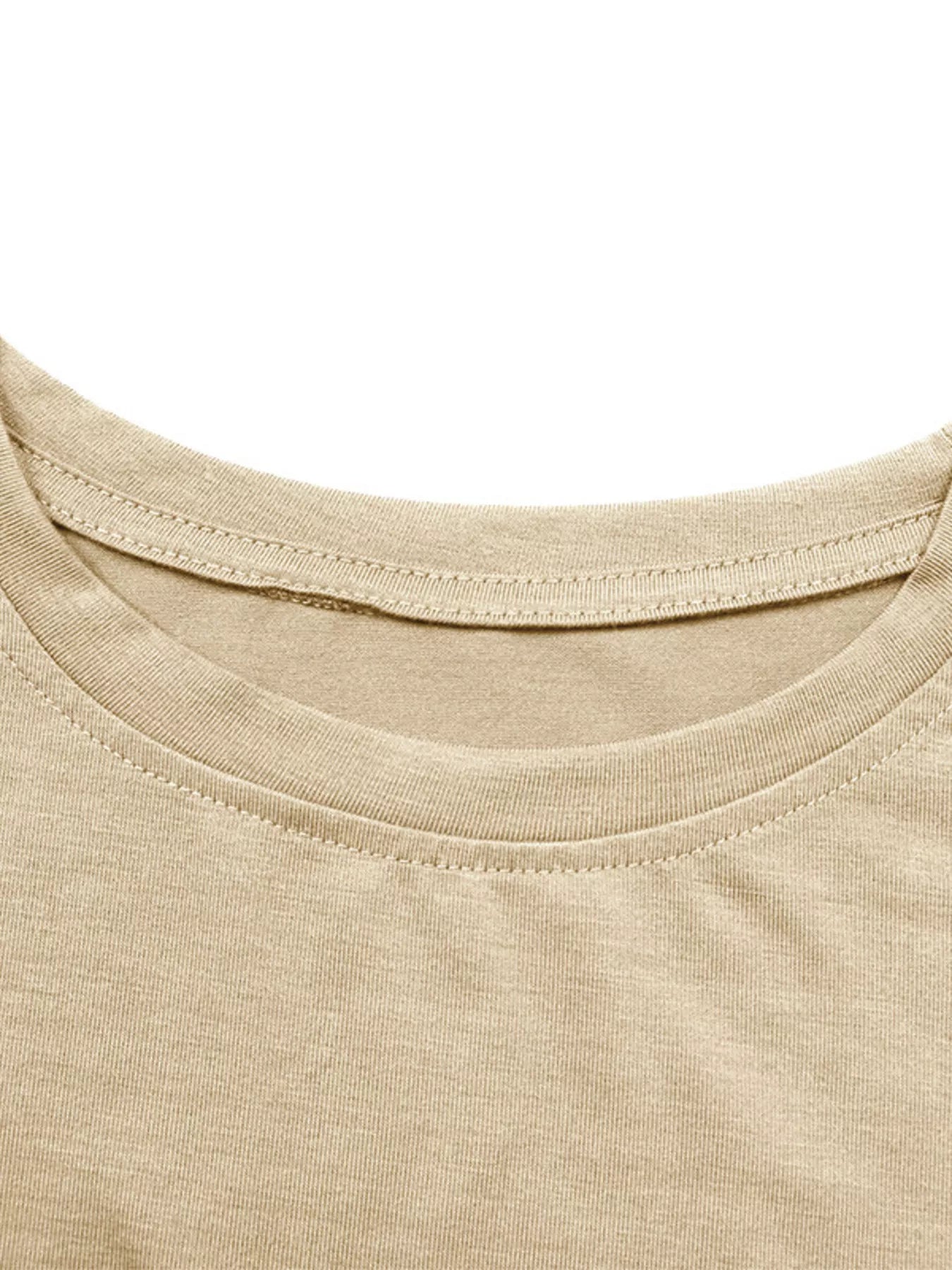 Oversized Solid Color Casual T-Shirt