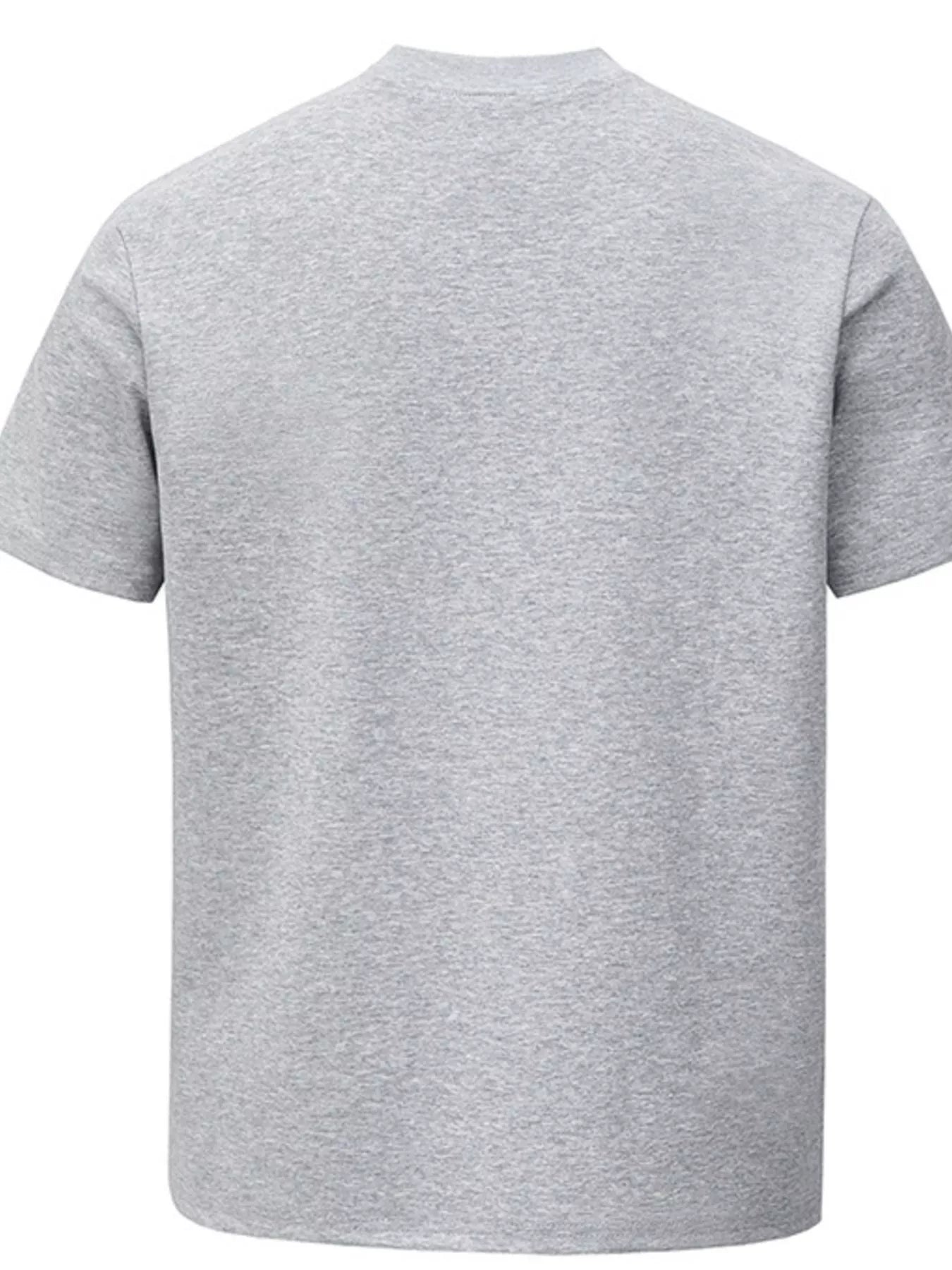 Men's Plus Size Classic Fit Round Neck T-Shirt