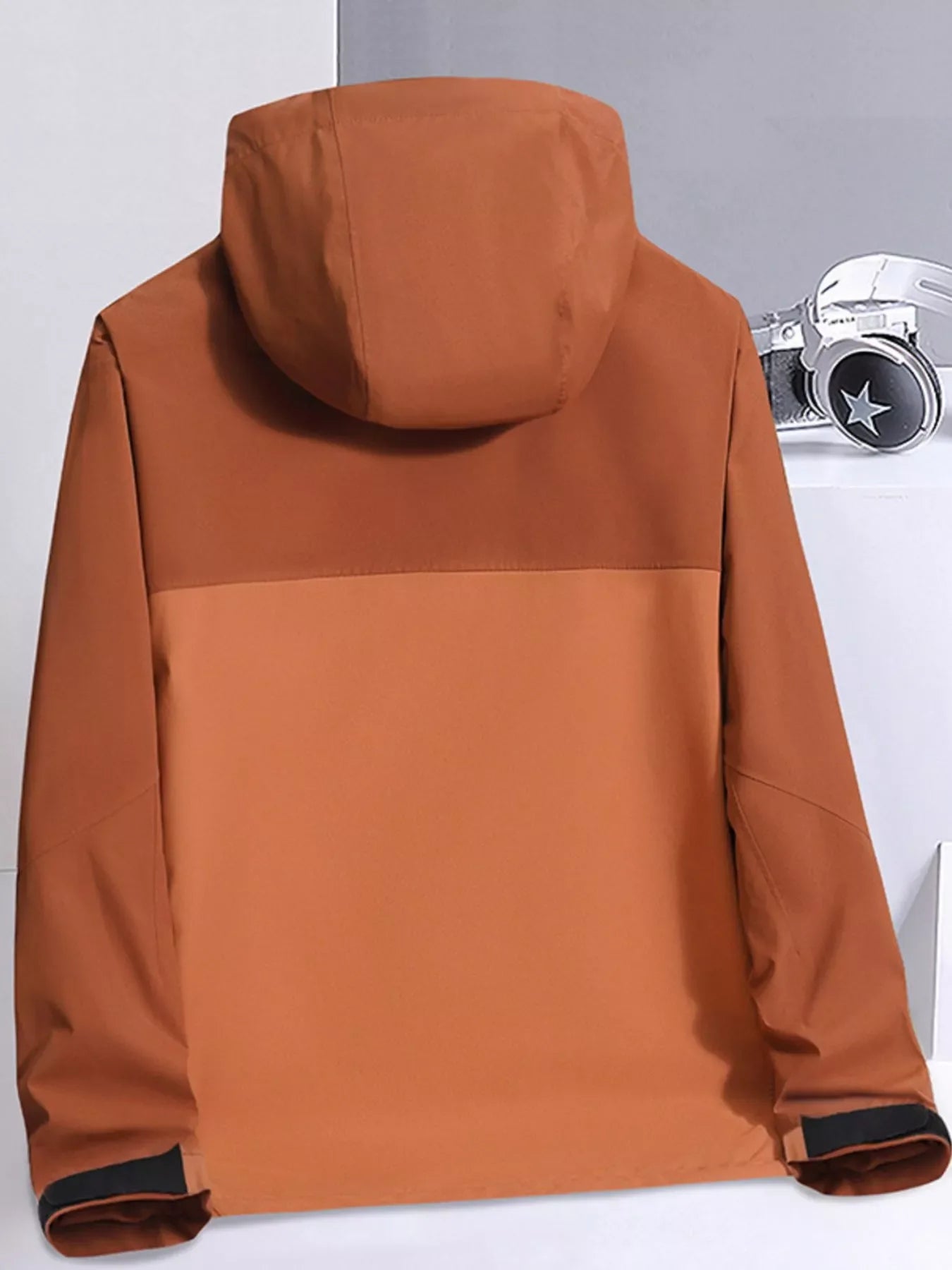 Men's Plus Size Hooded Windproof Outdoor Jacket