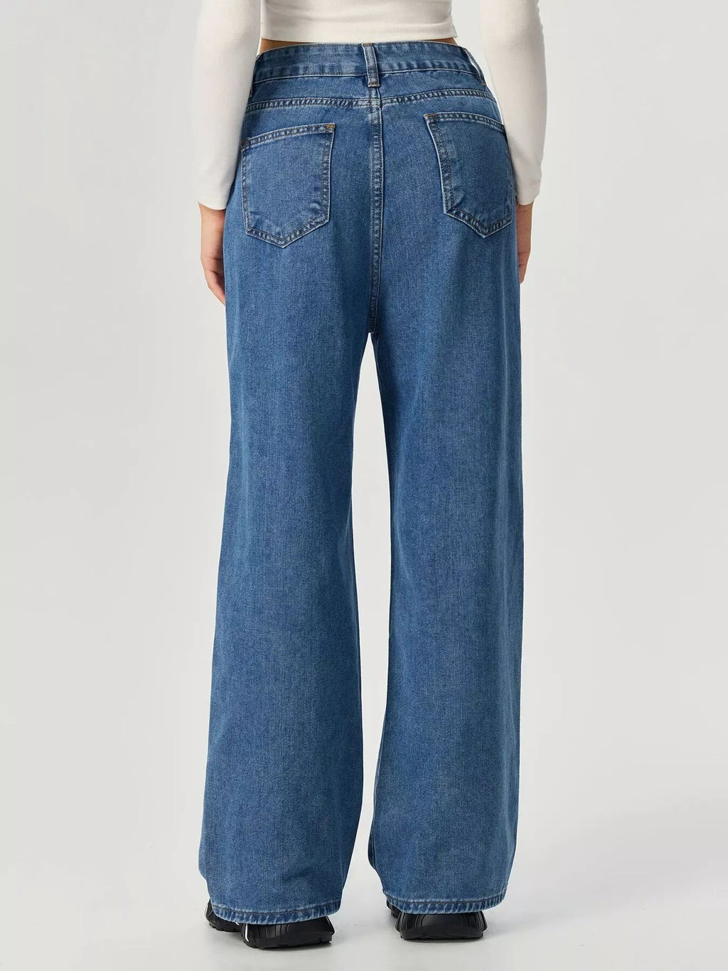 Distressed Wide Leg Jeans