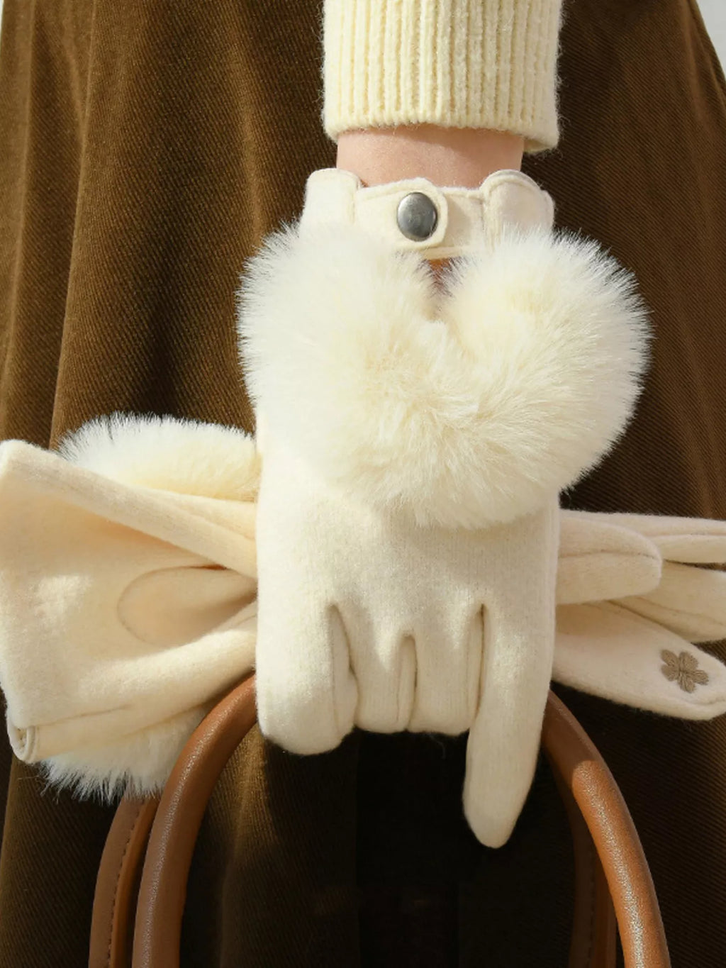 Faux Fur Cuff Gloves