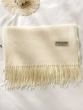 Fringe Solid Color Scarf