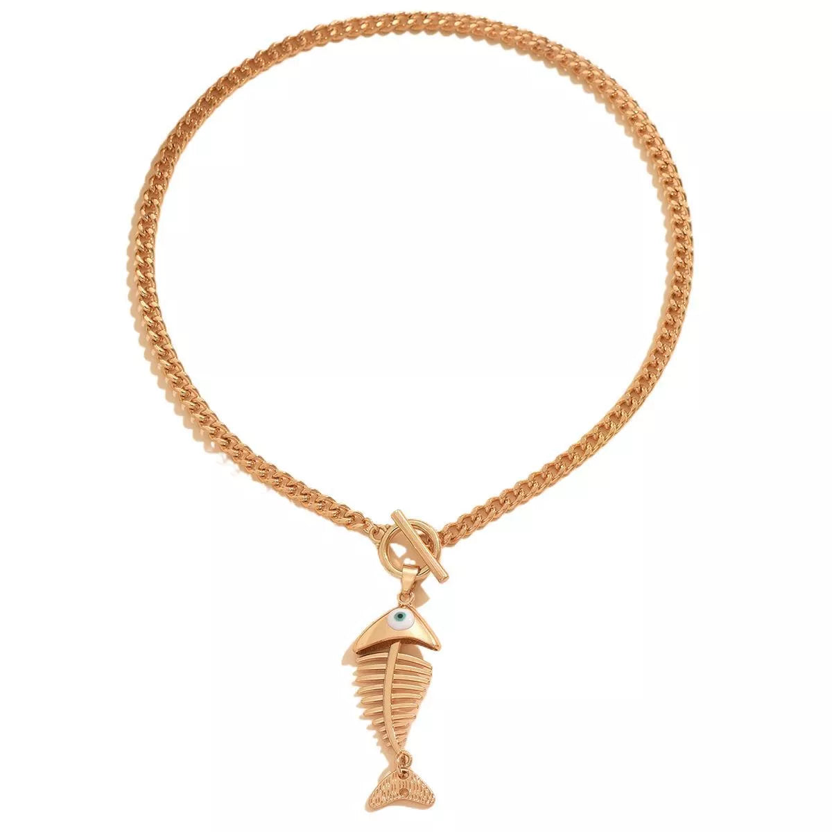 18K Gold-Plated Fishbone Necklace