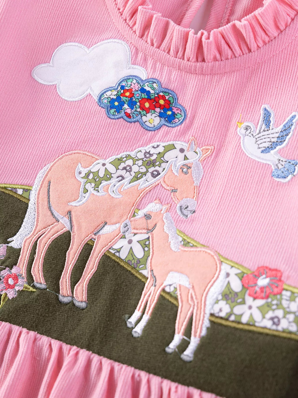 Children's Cartoon Short Sleeve Dress
