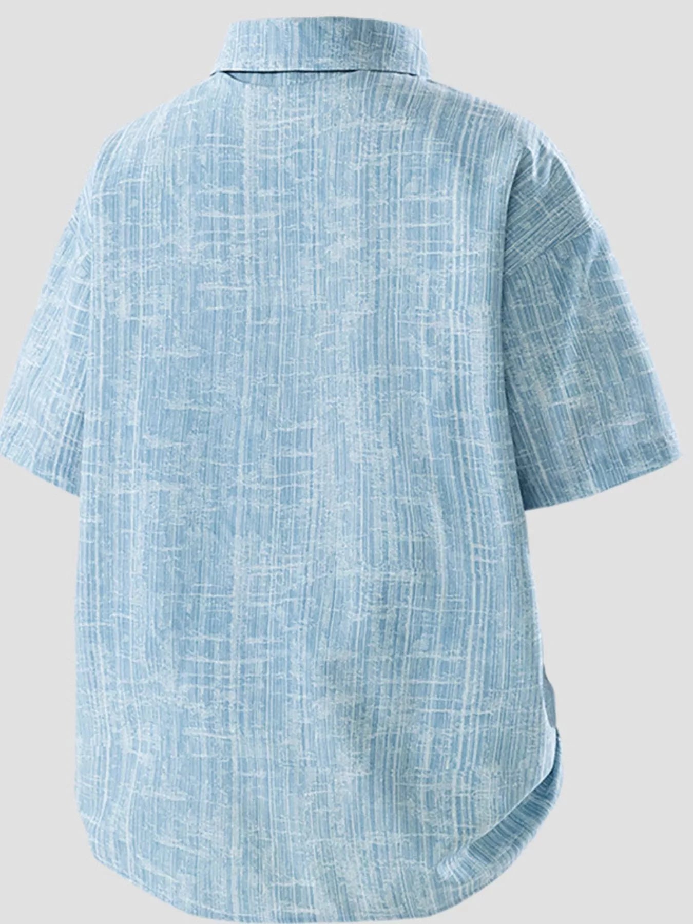 Men's Plus Size Casual Short Sleeve Shirt