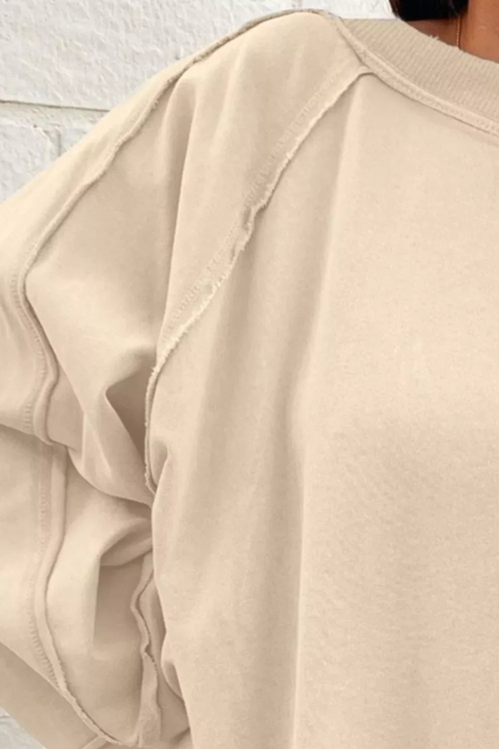 Oversized Long Sleeve Crewneck Sweatshirt