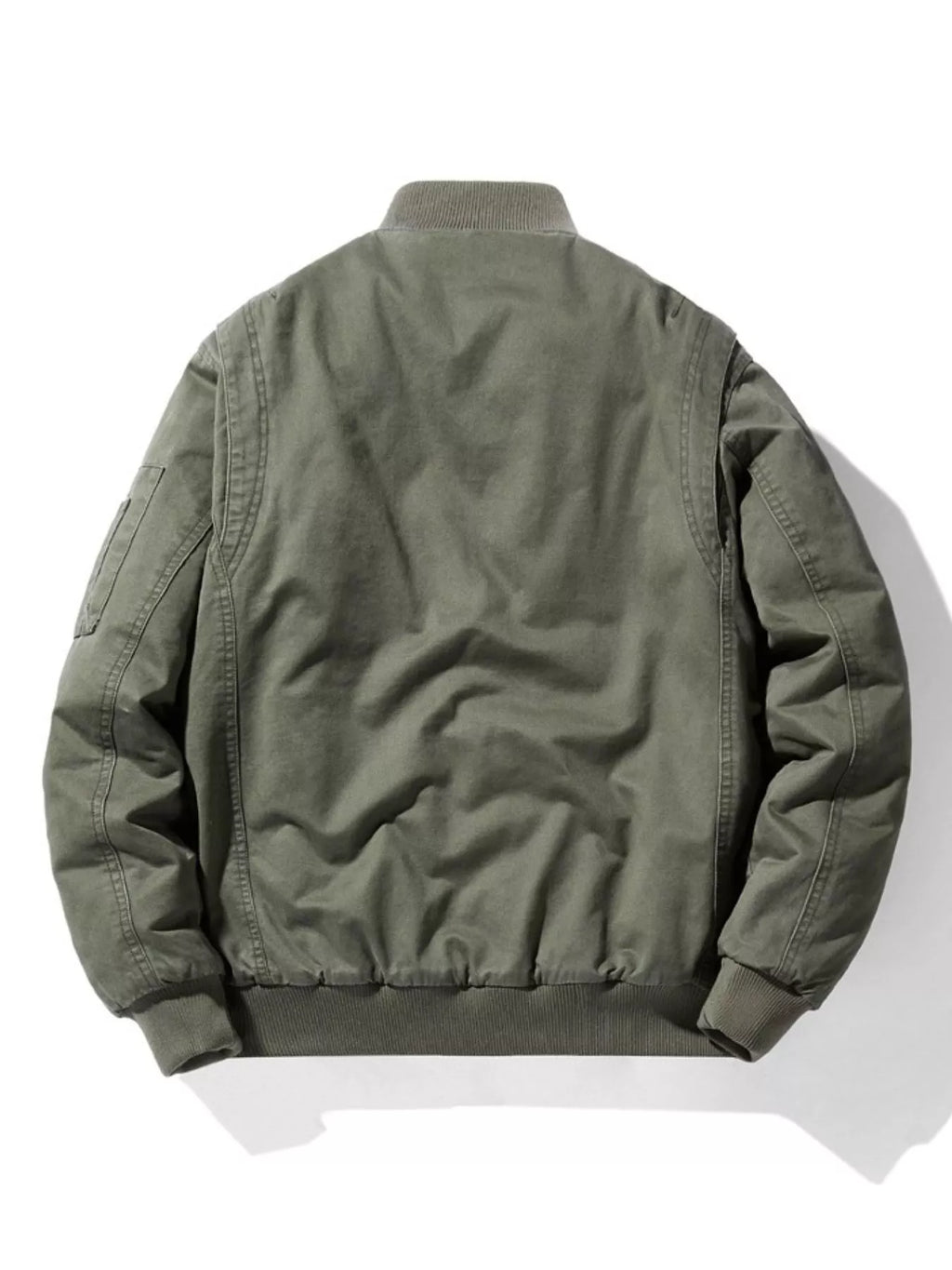 Men's Plus Size Zip Up Long Sleeve Jacket