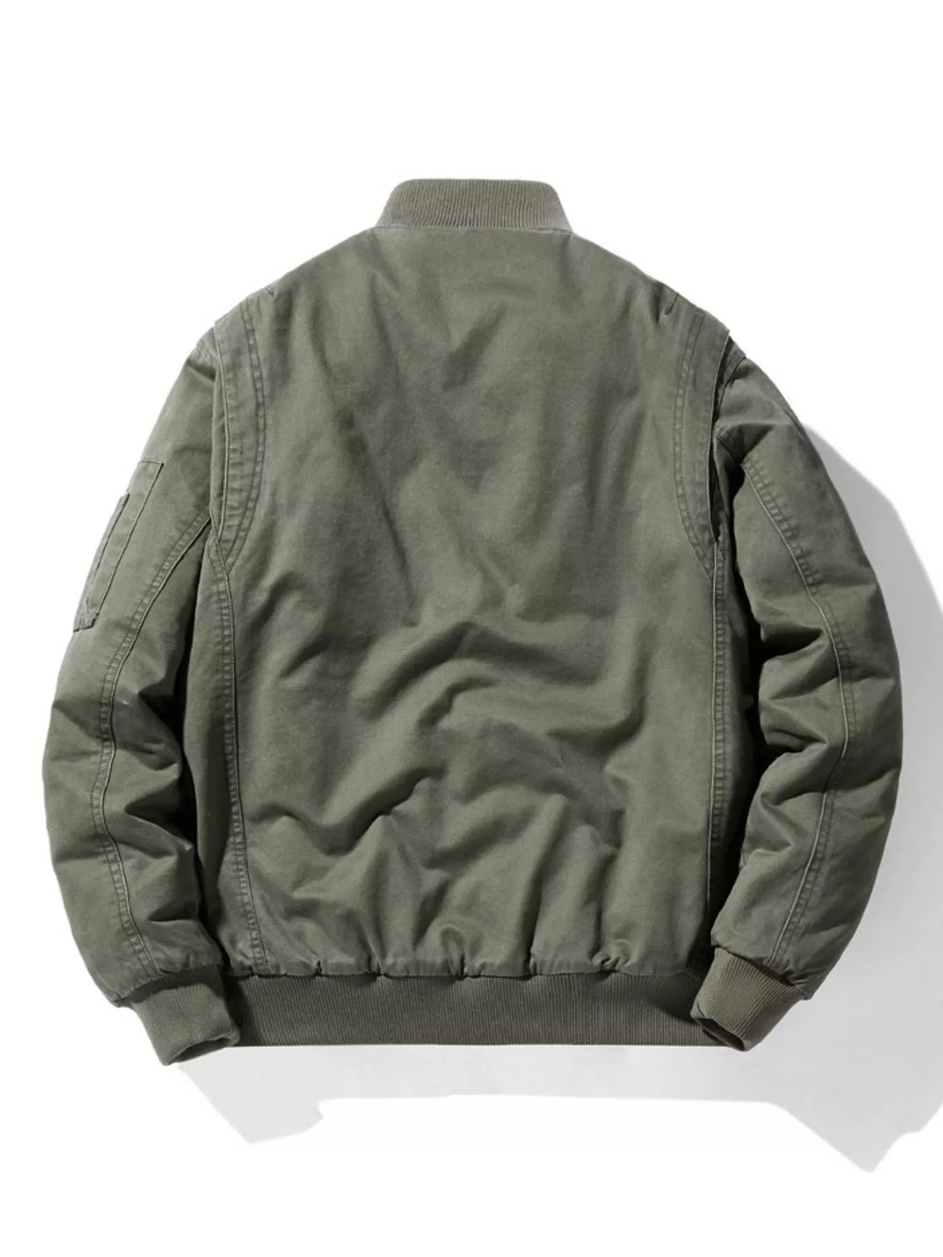 Men's Plus Size Zip Up Long Sleeve Jacket