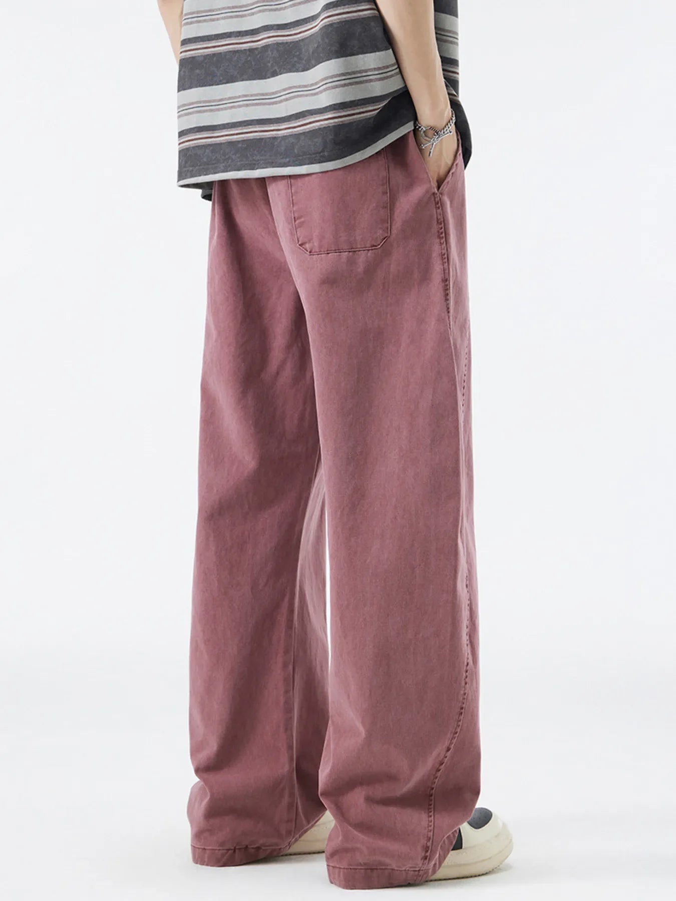 Men's Wash Wide Leg Pants