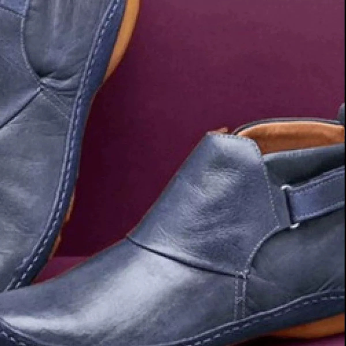 PU Leather Ankle Boots