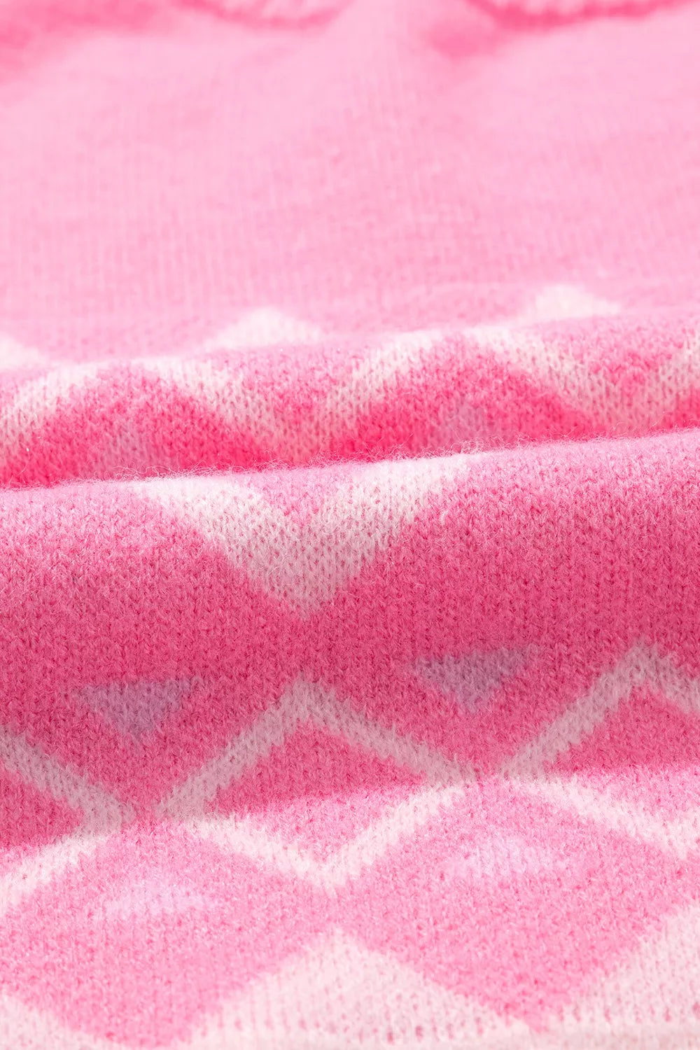 Geometric Patterned Long Sleeve Sweater