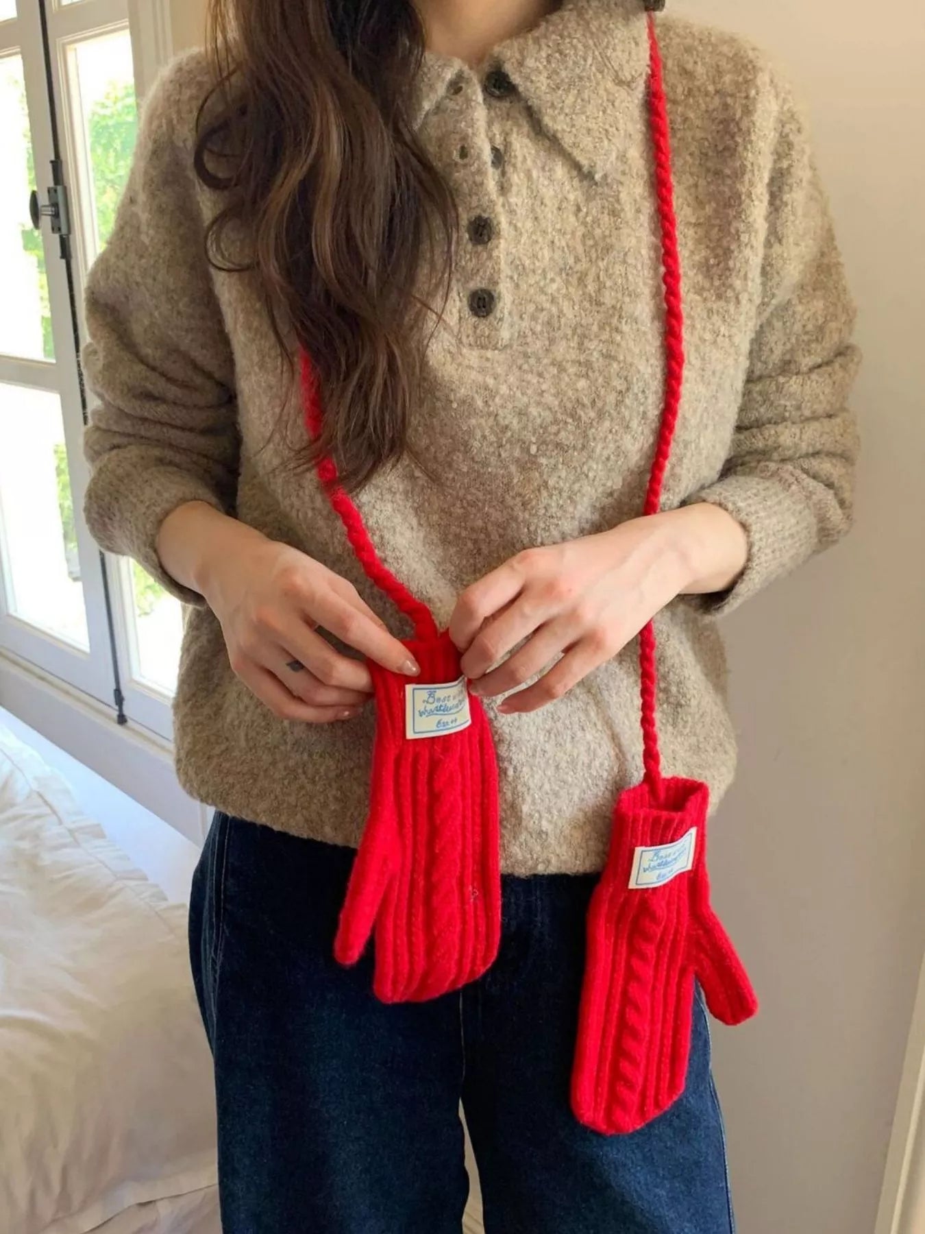 Cable Knit Warm Gloves