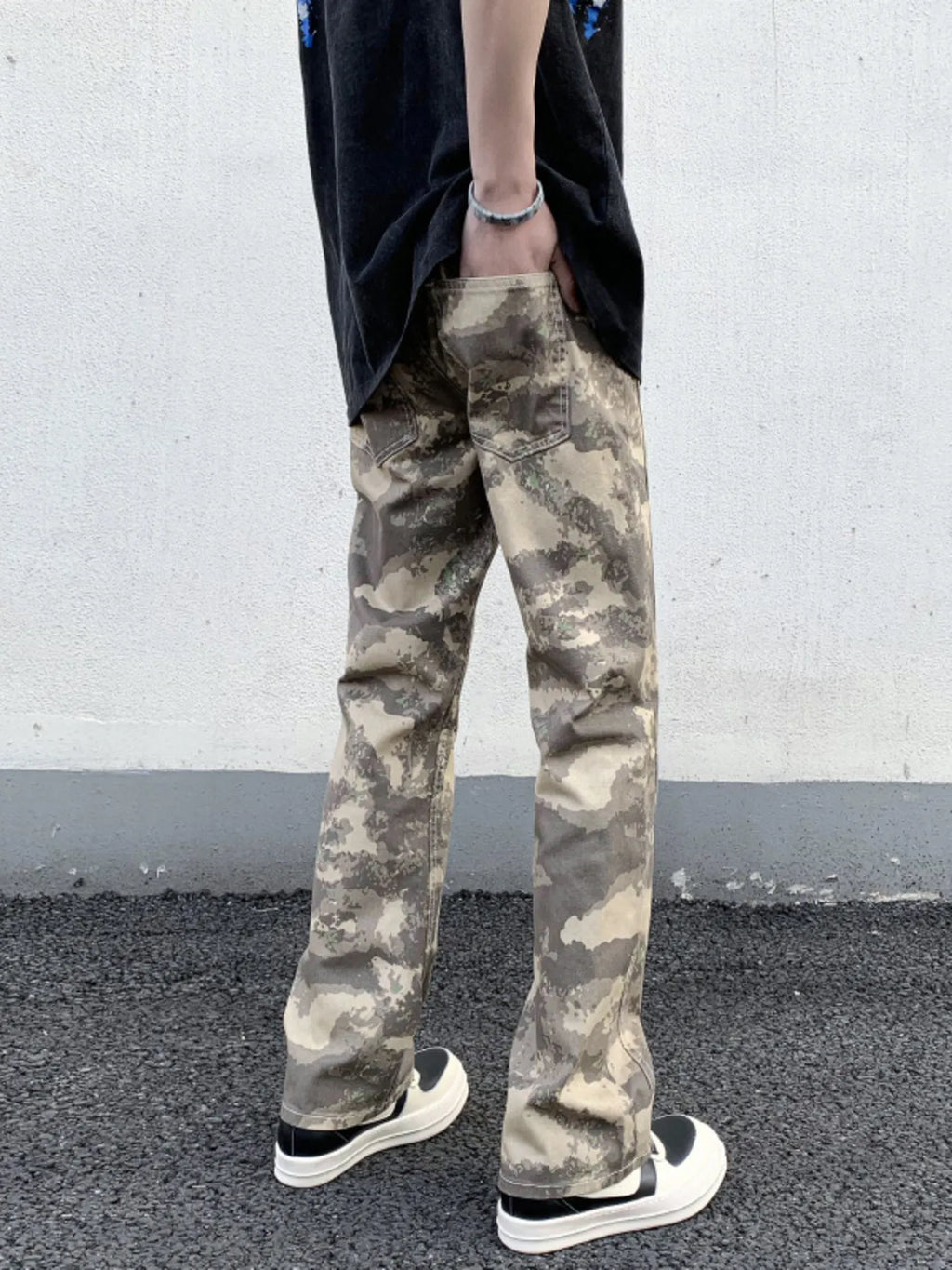 Men's Camouflage Straight-Leg Pants