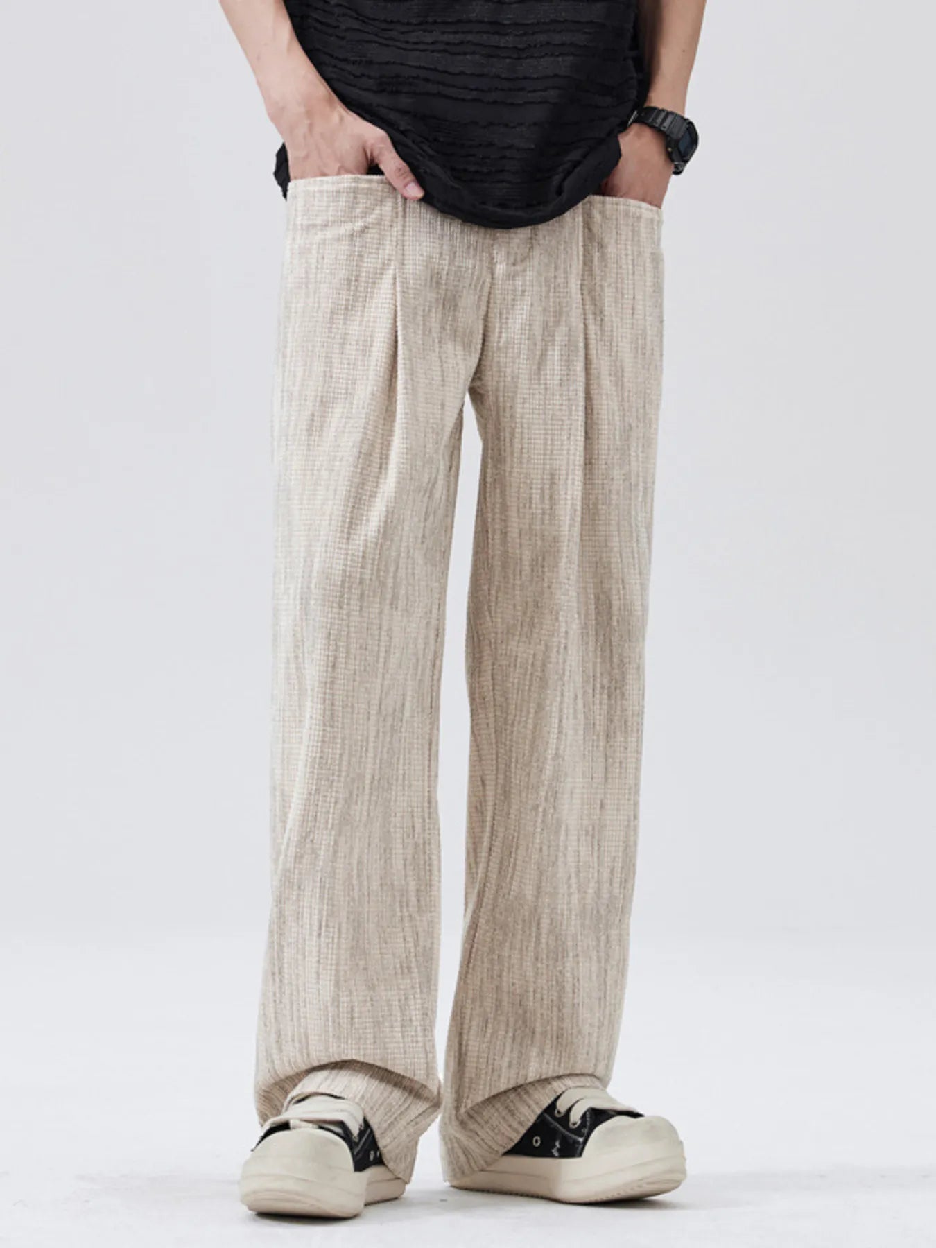 Men's Full Size Wide Leg Pants Plus Size