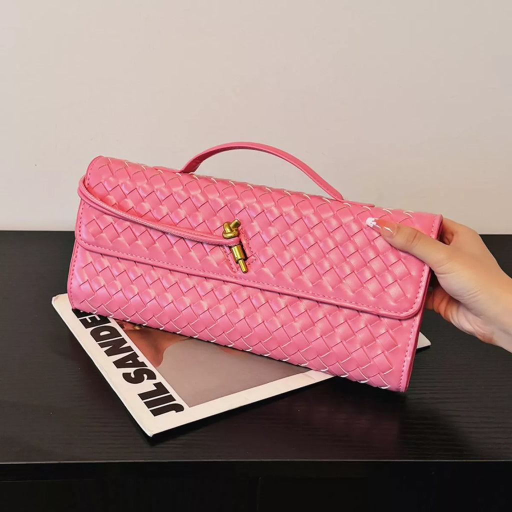 Woven Leather Crossbody Bag