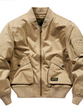 Men's Plus Size Zip Up Long Sleeve Jacket