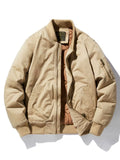 Men's Plus Size Zip Up Long Sleeve Jacket