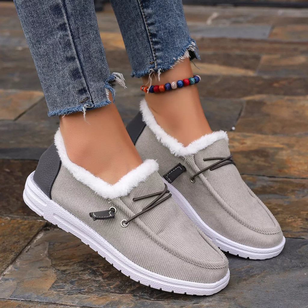 Faux Fur Lined Slip-Ons