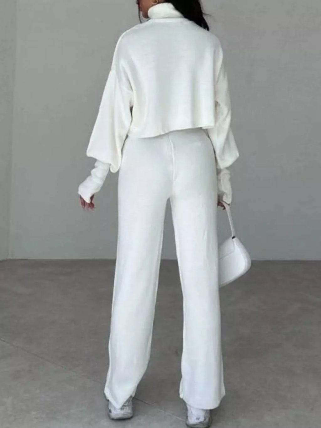 Turtleneck Long Sleeve Top & Pants Set