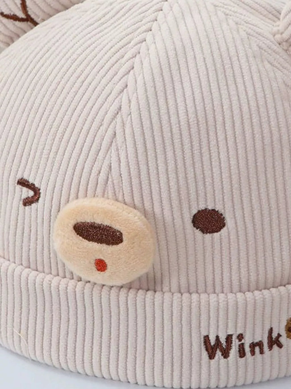 Children's Bear Ear Corduroy Hat