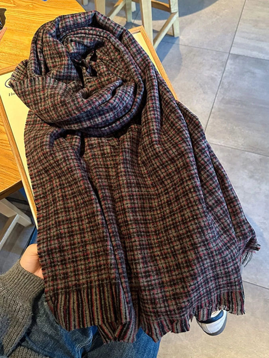 Plaid Warm Scarf
